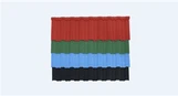 Tuiles de toit de couleur rouge 0, 4 mm, fourniture d'usine